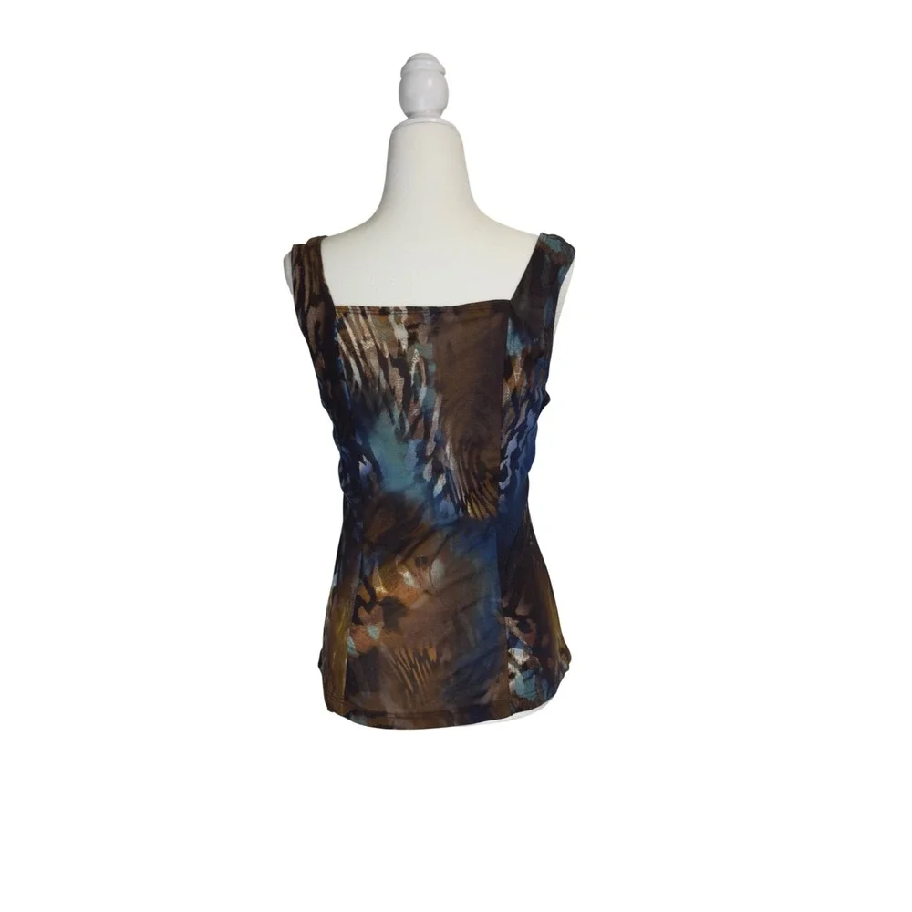 Vintage Y2K Animal Print 2-Piece Tank & Tie-Front‎ Jacket Set Women's Size M